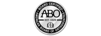 Diplomate, American Board of Orthodontics Black white Logo